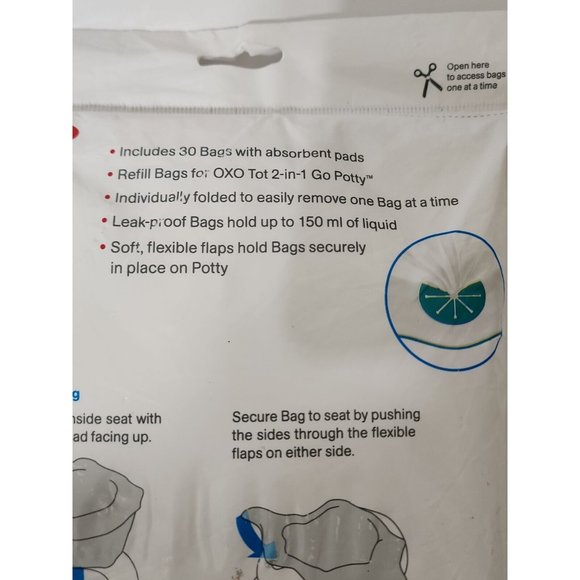 OXO Tot 2-in-1 Go Potty Replacement Bags-30 Pack - Picture 9 of 12